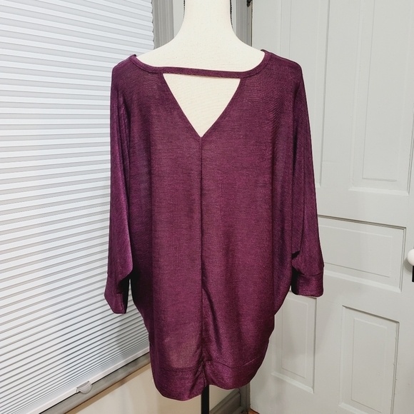LANE Bryant's Semi Sheer Dolman Sleeve Blousen - Picture 5 of 9